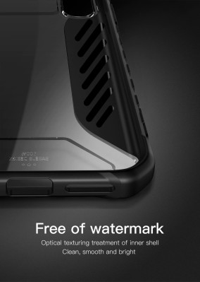 Силиконови гърбове Силиконови гърбове за Apple Iphone Луксозен силиконов гръб ТПУ Hybrid оригинален BASEUS RACE CASE за Apple IPhone XS Max прозрачен с черен кант 